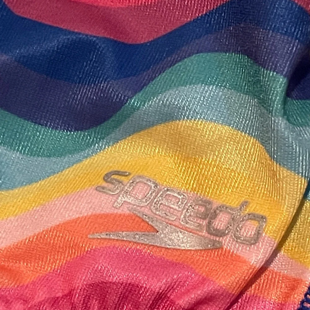 Speedo Women’s Multicolor Wavy Stripe One-Piece Swimsuit